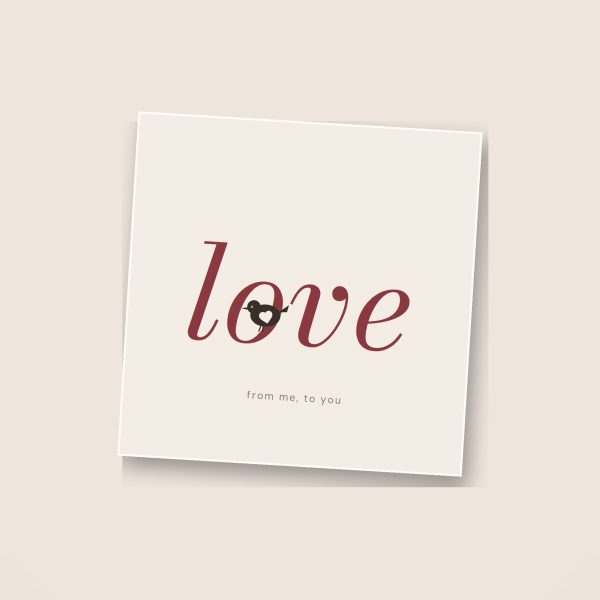 Love - anniversary and valentine card