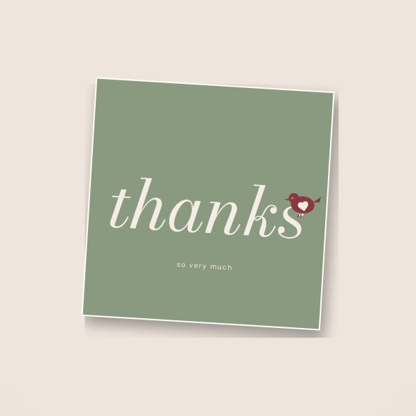 Thank you card
